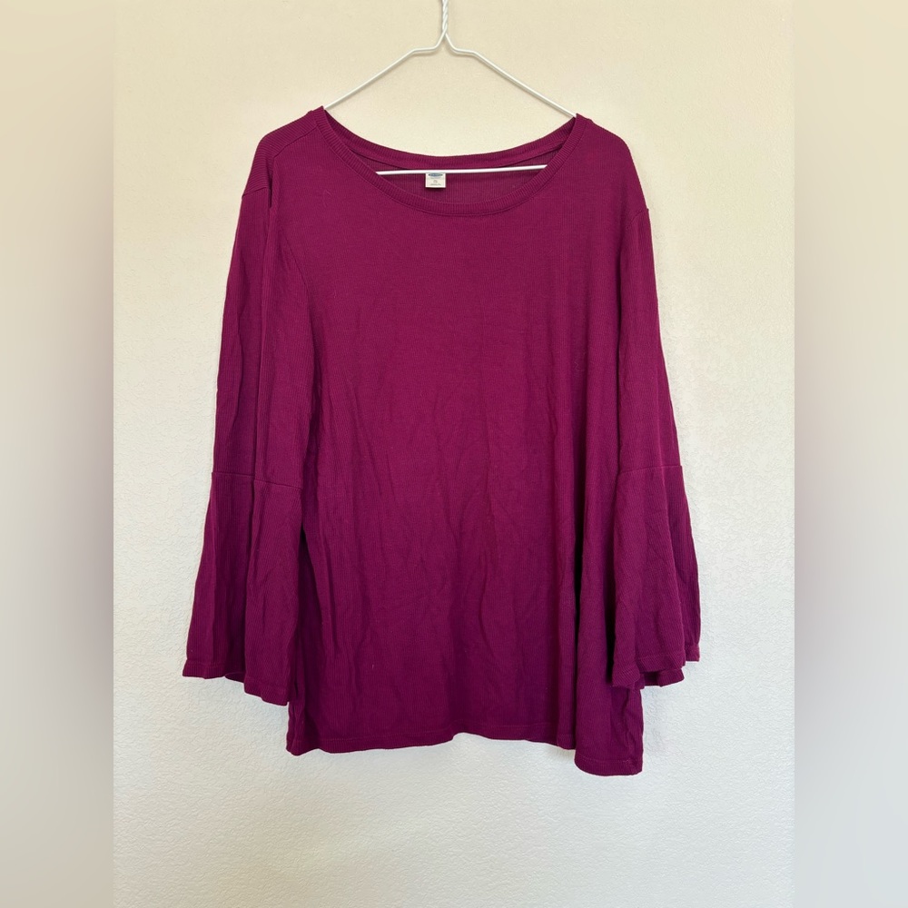 Old Navy Magenta Long Sleeve, Size XL